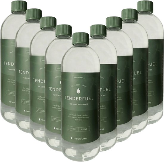 Tenderflame Tenderfuel - Bio-Ethanol Alternatief 9 x 1 Liter - Voordeelverpakking Brandstof