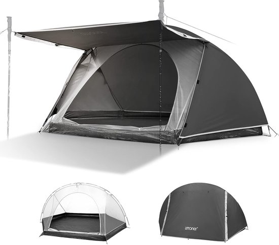 Tent, 1-2 personen koepeltent, ultralicht bivaktent, snelle opbouw, waterdicht, compact formaat voor trektochten, buitenactiviteiten, festivals, kamperen.