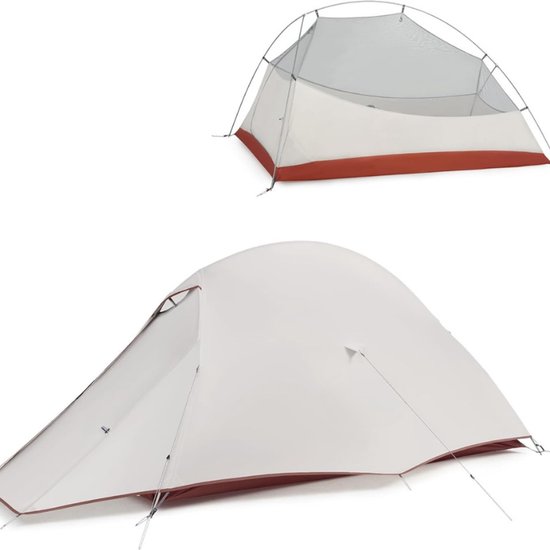 Tent 1 Persoon Lichtgewicht Kampeertent - Gemakkelijke Opzet - Winddicht En Waterdicht - Koepeltent Voor Buiten Reizen En Trekking van De Rubicon.