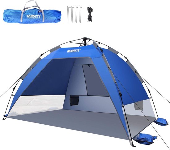 Tent 2-3 Volwassene UV bescherming Blauw met draagtas - Buiten Kamperen van T
