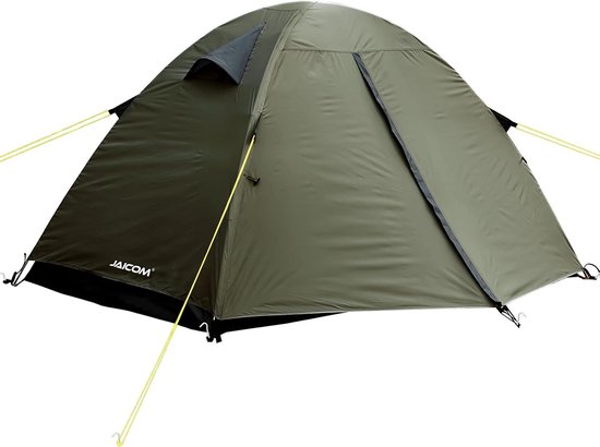 Tent - 2-persoons campingtent, ultralicht, waterdicht en winddicht, aluminium tentstang, 2 deuren, kleine verpakkingsmaat voor kamperen, wandelen, outdoor van Merkloos