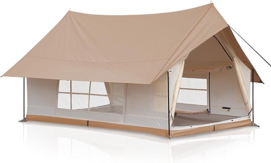 Tent - Bergen - Wandtent - 5 Pers - Campingtent - Panorama Dak van Merkloos