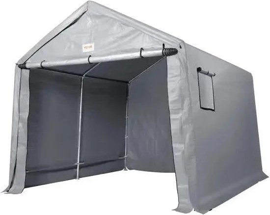 Tent - Carport Vervangende Overkapping - Garage Top Tent - Draagbare Berging - Buiten Berging - 10FTX10FT - Waterdicht - Zwaargewicht All-Season - Berging Voor Auto, Pickup Truck - Grijs van Sorara