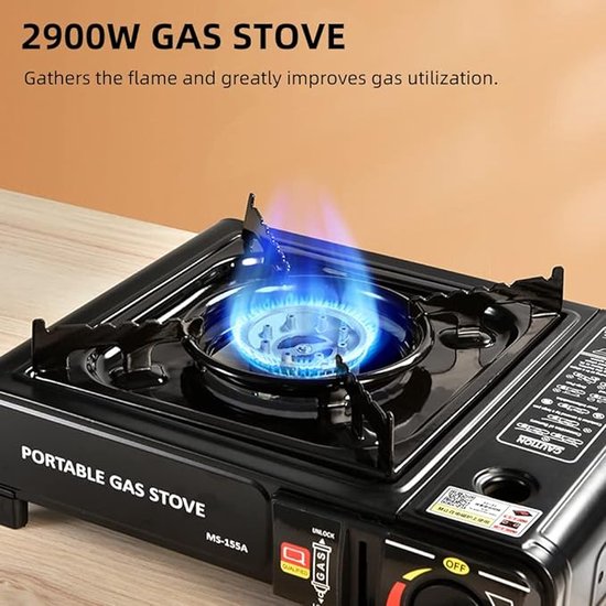 tent kachel / Draagbare Lichtgewicht - camping gas stove Portable collapsible, ‎36 x 27 x 10 cm van T