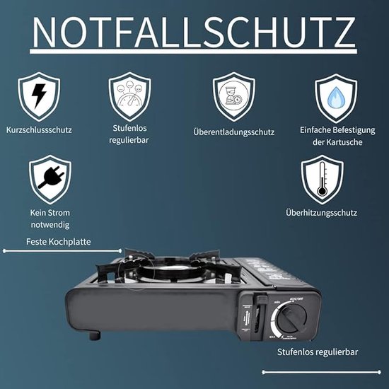 tent kachel / Draagbare Lichtgewicht - camping gas stove Portable collapsible, 38L x 33W x 28H centimetres van T