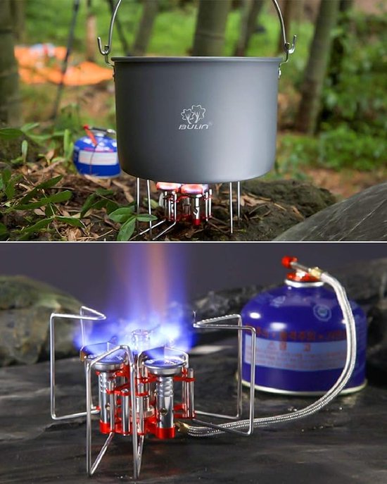 tent kachel / Draagbare Lichtgewicht - camping gas stove Portable collapsible, ‎8.8 x 8.8 x 8.5 cm van T