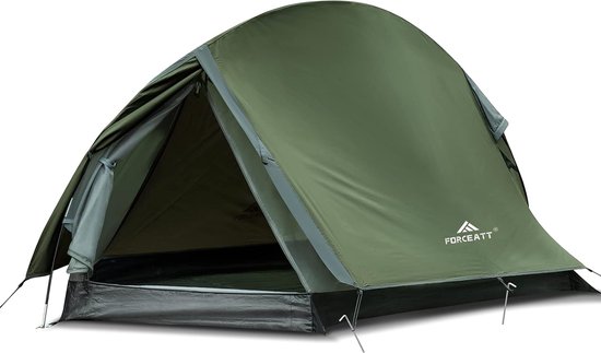 Tent, kampeertent voor 1-2 personen, ultralichte koepeltent, waterdicht voor 3 seizoenen, snel op te zetten, compact formaat voor trektochten, buitenactiviteiten, festivals, kamperen. van T