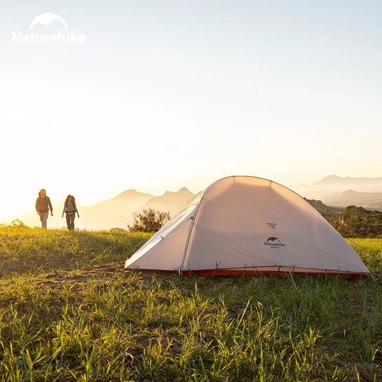 Tent - Lichtgewicht tent - Kampeertent - 2 persoons - Incl. grondzeil - Nylon - Outdoor - Waterdicht - Hiking - Wandelen