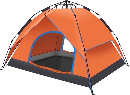 Tent - Pop-Up Tent voor 2-3 Personen - Waterdichte en Winddichte Kampeertent met Muggengaas en Draagtas - Ideaal voor Festivals, Camping en Outdoor - Snel en Automatisch Opzetten van Merkloos