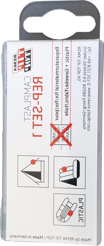 Tent Reparatie Kit - Camper Reparatie - Tent Repareren - Inclusief Lijm - Mini Set - Multicolor van Merkloos