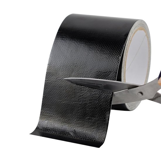 Tent Reparatie Tape - Waterdicht Herstelplakband - Buiten Repareren - UV- en Hittebestendig - 8 cm x 10m - Zwart van Merkloos