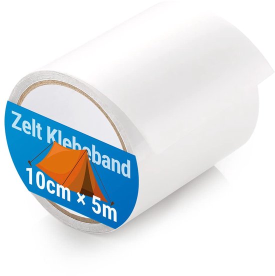 Tent Reparatie Tape - Waterdicht Plakband - Snelle Herstellingen - Professionele Kwaliteit - 5M x 10CM - Transparant van Merkloos