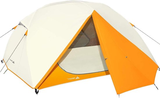 Tent ultralicht voor 2 en 3 personen - 4 seizoenen kamperen backpacken wandelen - dubbele deuren waterdicht eenvoudig op te bouwen van T