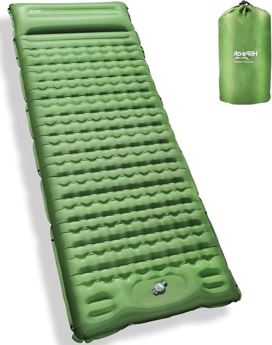 Tent Ultralichte opblaasbare matras ingebouwde kussens pedaalpomp outdoor wandelen groen van Naturehike