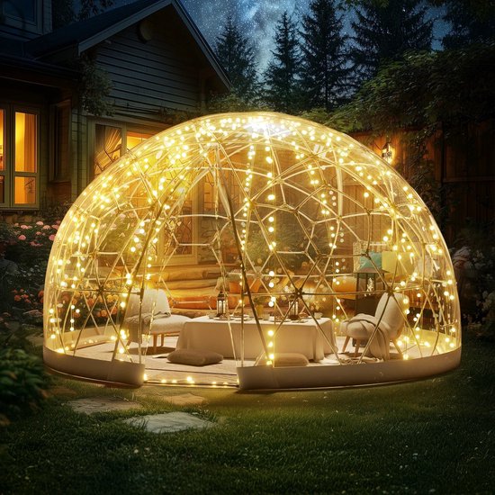 Tent - Verlichtingskoepel Voor In De Tuin - Koepelhuis Voor In De Tuin - Koepeltent Van 9,5FT - Waterdicht - Tuingloo - Buitenkoepel - Kampeerhuis Voor Patio-Dineren/Party van Merkloos