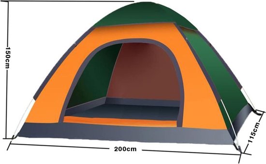 tent voor 2-3 personen, strandtent, snelle opstelling, waterdicht, licht, camping, ademend, voor kamperen, klimmen, vissen, survival, of festivals van Forceatt