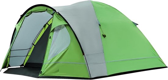 Tent voor 3-4 personen, waterdicht, 4000 mm, koepeltent met voortent, familietent, festivaltent voor camping, reizen, trekking, tuin van Forceatt