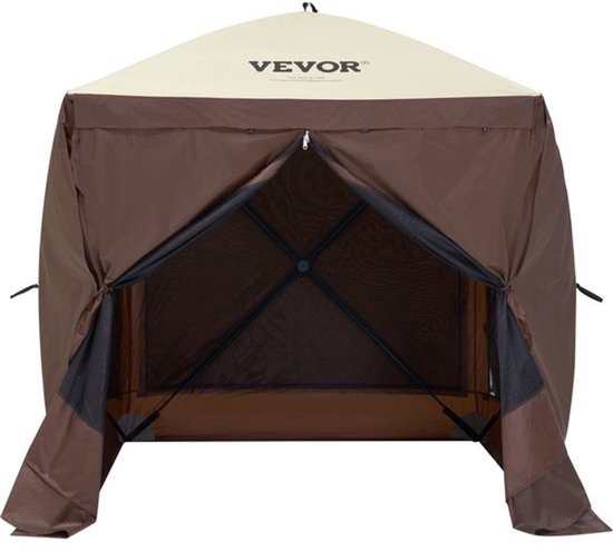 Tent voor in de tuin - Paviljoen voor feestjes - Tent die u snel opzet - Inklapbaar - Belangrijkste materiaal 300D Oxford-stof + glasvezel - Geschikt voor 4 personen - Inclusief draagtas - 1,83x1,83x2,1m
