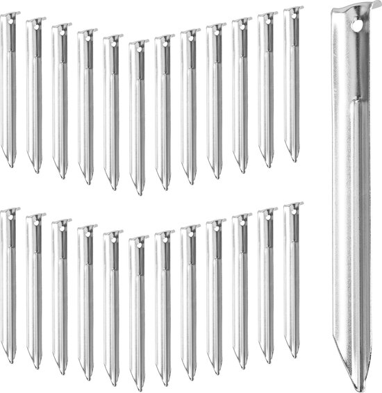 tentharingen - set van 25 - grondpennen - 18 cm - staal
