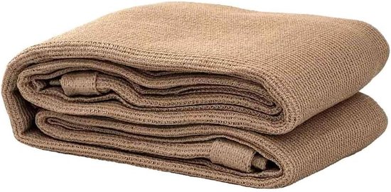 Tenttapijt - Campingtapijt Buiten - Kampeerverblijf Comfortabel - Waterdoorlatend Ademend - 200 x 400 cm - Taupe