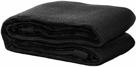 Tenttapijt Outdoor Vloerkleed - Voortent Tapijt - Kamperen Buiten - Waterdoorlatend - 300x400 cm - Zwart