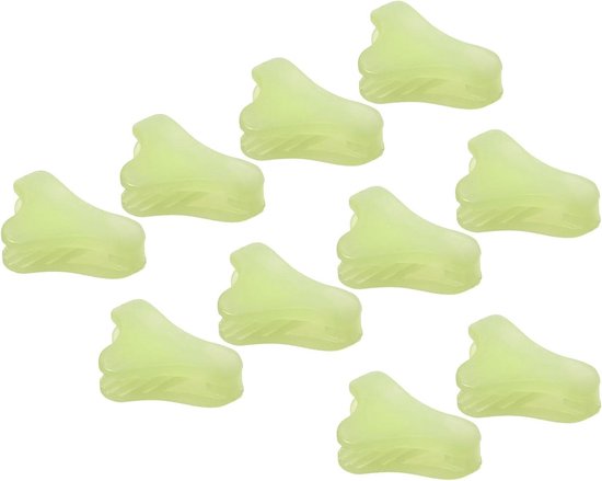 Tenttouwspanners - Set van 20 stuks - Driehoekig - Koordspanner voor camping - Fluorescerend groen - Outdoor benodigdheden - Kampeeruitrusting