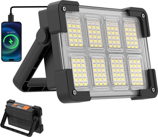 Tentverlichting Oplaadbare ledspot draagbaar USB-4-modi powerbank led-werklicht waterdicht voor buiten-camping-tuin-fissen-garage-noodgevallen van T