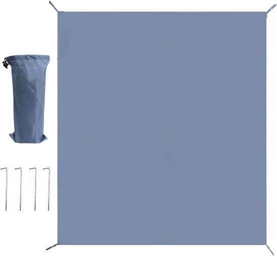 Tentvloer Slaapmat - Opvouwbaar Kampeermat - Outdoor Kamperen - Scheurvast Sneldrogend - 260x230cm - Blauw