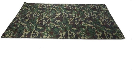 Tentzeil Regenbescherming - Tarp Shelter - Kamperen en Reizen - Lichtgewicht en UV-bestendig - 2 x 1.5 m - Camouflage