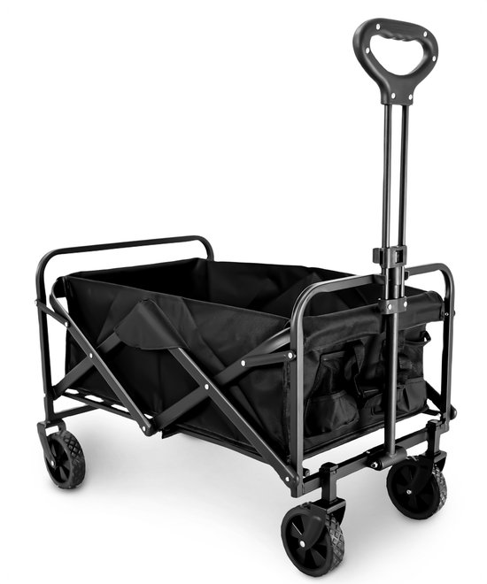 TerraGear Bolderkar opvouwbaar - 76L en 80KG draagvermogen - 65×41×23CM - Draaibare wielen - Perfect voor festivals van TerraGear