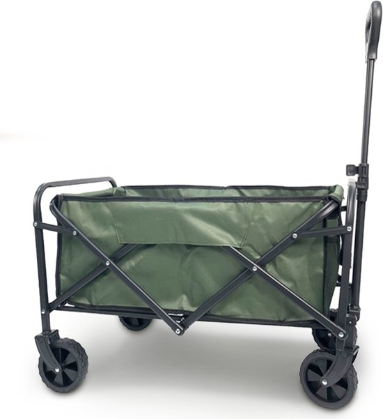 TerraGear Bolderkar opvouwbaar - Bolderwagen - Compact - 80KG draagcapaciteit - Groen van Merkloos