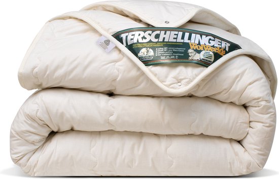 Terschellinger | Luxe 4-Seizoenen 100% IWS Zuiver Scheer wollen Dekbed| Zomer én winterdekbed| All-Season | 240x220 cm (Extra Lang) van Terschellinger