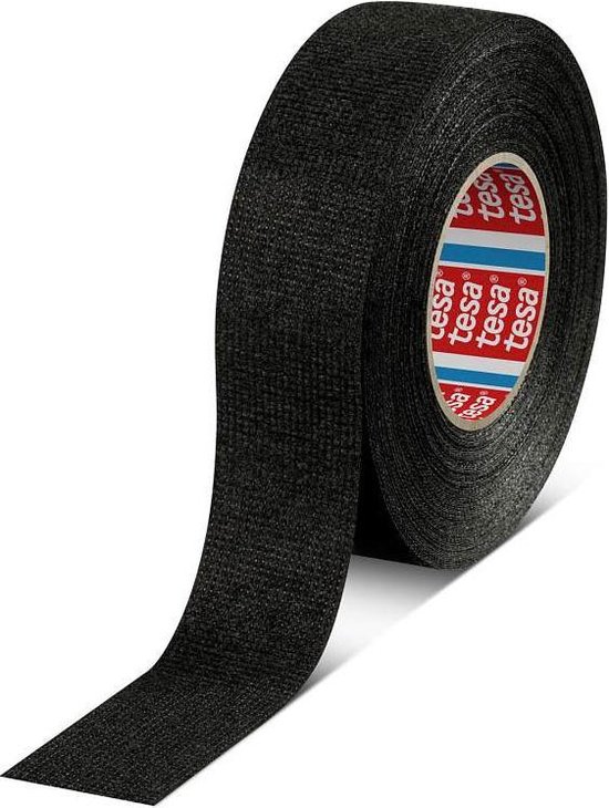 TESA- textieltape - linnentape - 51608 L.25mtr x B.19mm Zwart van Tesa