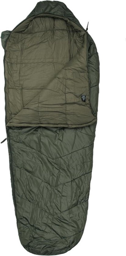 TF-2215 - mummy - slaapzak - modulair 230 x 86 cm - Groen