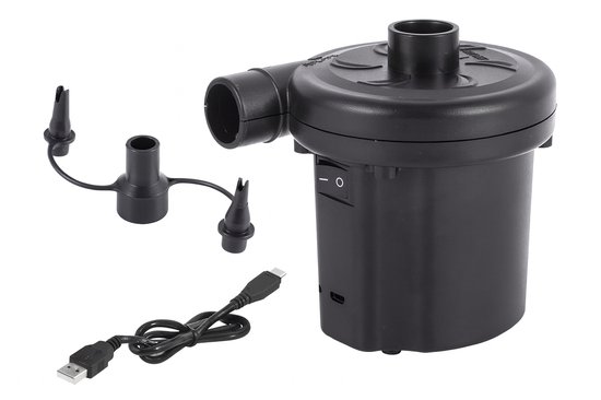 THAR Elektrische Luchtpomp 85W – USB Oplaadbaar – Met 3 Opzetstukken – Voor Luchtbedden, Zwembanden, Speelgoed en Vacuumzakken – Compact, Krachtig en Draagbaar van THAR