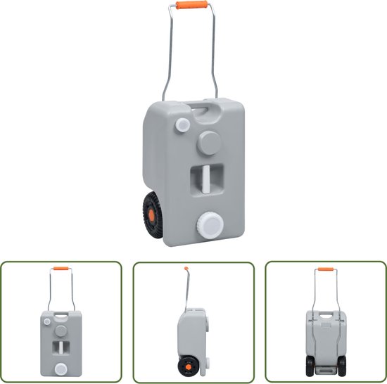 The Living Store Draagbare Watertank - Caravan of Camper - 25L - Verstelbaar Handvat - HDPE PP van Merkloos