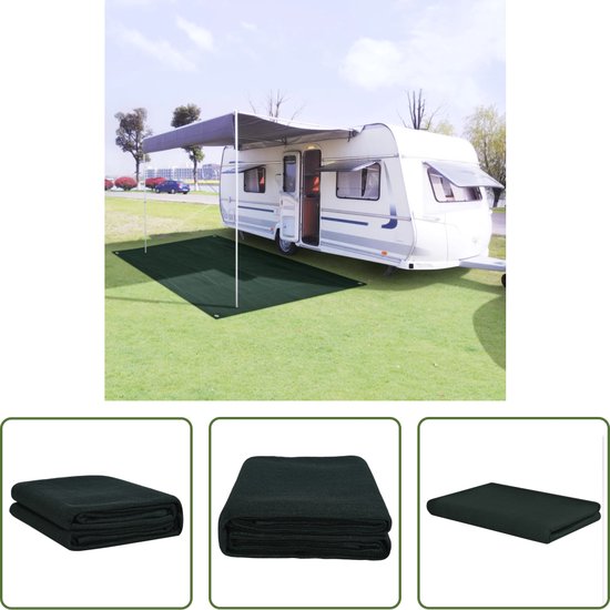 The Living Store Tenttapijt - Donkergroen 400 x 800 cm (HDPE) van Merkloos