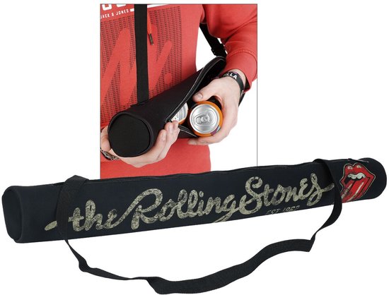 The Rolling Stones Tas voor blikjes met print Unisex Koeltas - zwart - Standard van Merkloos