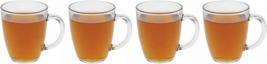 Theeglazen Set - Outdoor Drinkglazen - Kamperen en Tuin - Breukbestendig Kunststof - 380 ml - Transparant