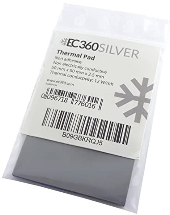Thermal Pad 12W/mK 50x50x2,5mm voor Koeling van CPU's en GPU's van Cooler Master