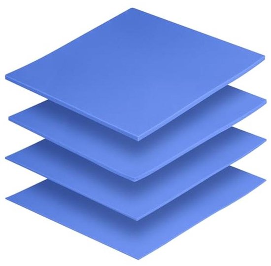 Thermische Koelpad 6W/mK - 4 Stuks Siliconen Cooling Pad voor Heatsink, CPU, GPU, SSD en meer van Merkloos