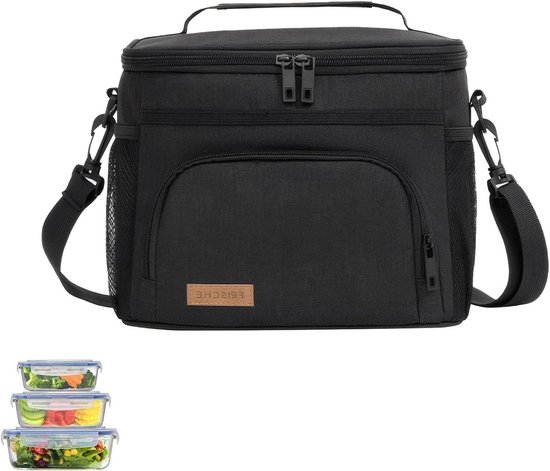 Thermische Koeltas met Verstelbare Schouderband, Vouwbare en Geïsoleerde Lunchtas voor Werk, School, Strand en Picknick van Merkloos