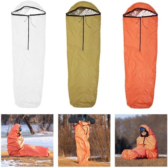 Thermische Slaapzak - Bivvy Sack - Outdoor Avonturen - Warmte Reflecterend - 208x81cm - Groen