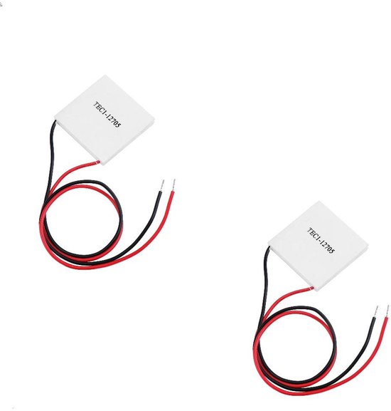 Thermo-elektrische koelplaat 40x40mm - Peltier koeling - Maximale temperatuurverschil 61°C - Ideaal voor koelsystemen - ShopVlot