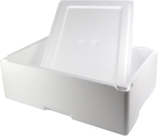 Thermobox - Isolatiebox - Voedseltransport - Met deksel - 54x36x20 cm - Wit