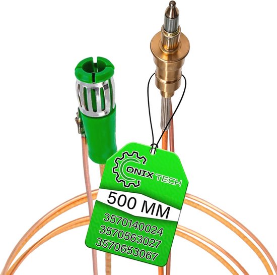 Thermokoppel voor gasfornuis met magnetische aansluiting - 500 mm