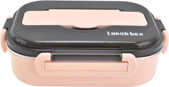 Thermos Lunchbox - Bento Box - Picknick en Camping - Inclusief Bestek - 1000ml - Roze