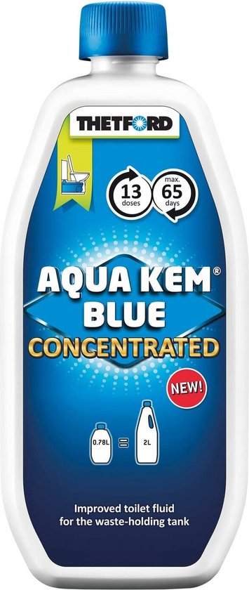Thetford Aqua Kem Blue - Concentrated - 0,8L van Thetford