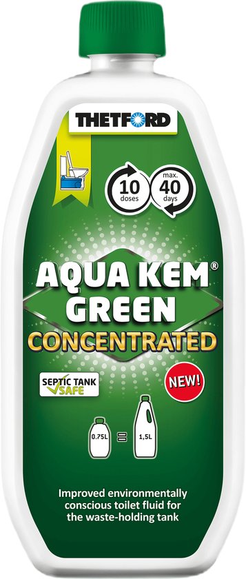 Thetford Aqua Kem Green - Concentrated - 0,75L van Thetford