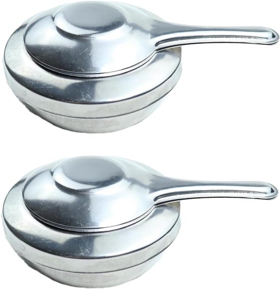 Thijox - 2 Stuks Mini Fonduebranders Roestvrijstaal - Alcoholbranders voor Camping, Keuken, Hot Pot en Buffet - Ideaal voor Buiten en Binnen